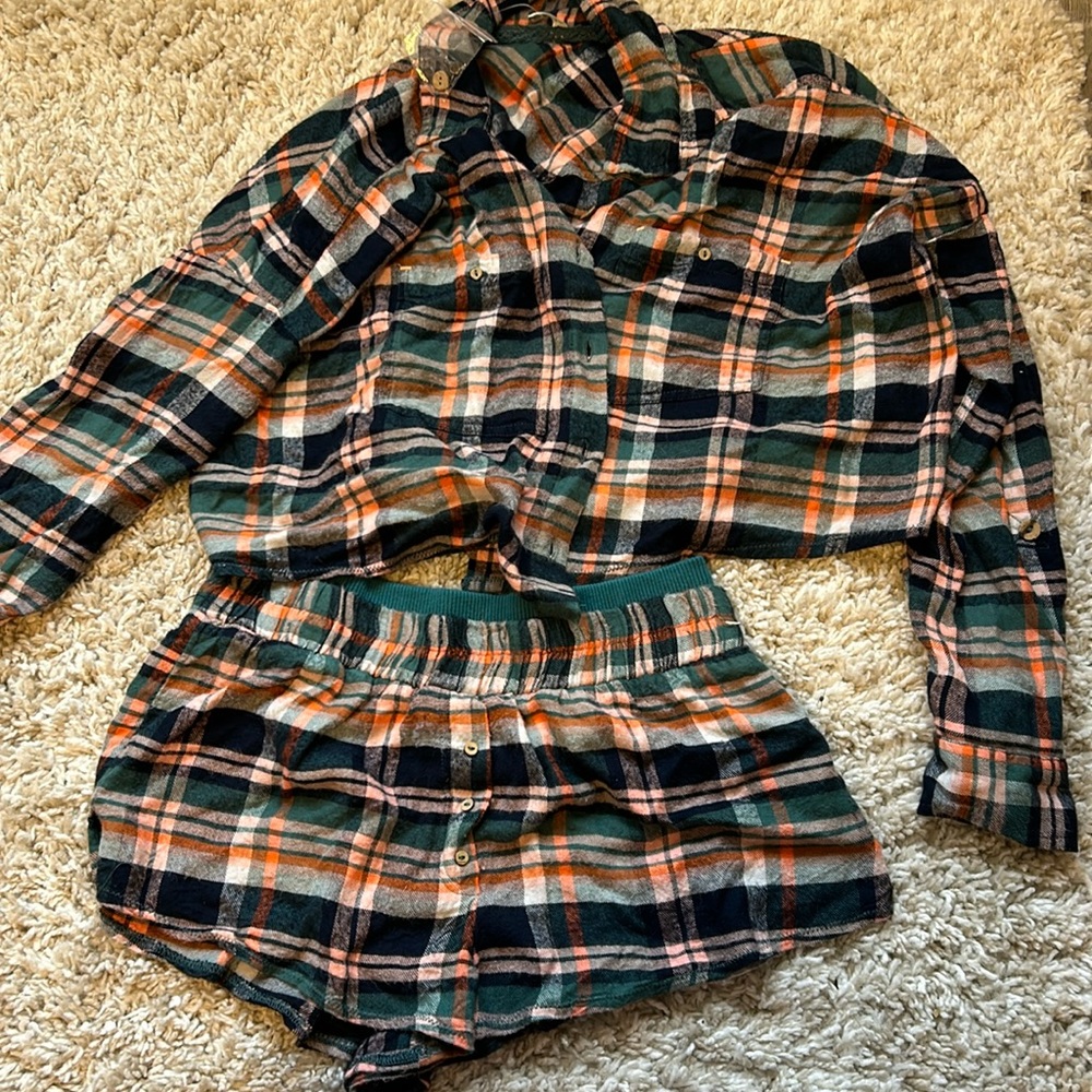 Free people plaid pajamas